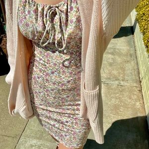 Floral bodycon dress💐